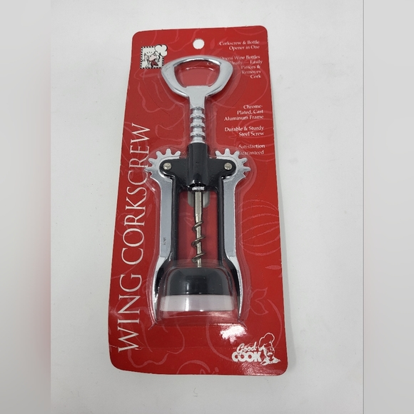 Good Cook Wine Corkscrew Wine Bottle Opener Bar Tools New - Picture 1 of 4
